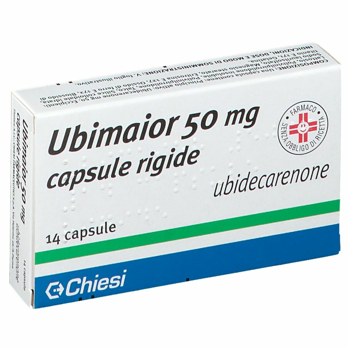 Immagine della confezione di Ubimaior, farmaco di Chiesi Farmaceutici S.p.A.