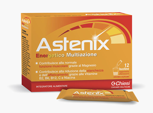 Immagine della confezione di Astenix, farmaco di Chiesi Farmaceutici S.p.A.