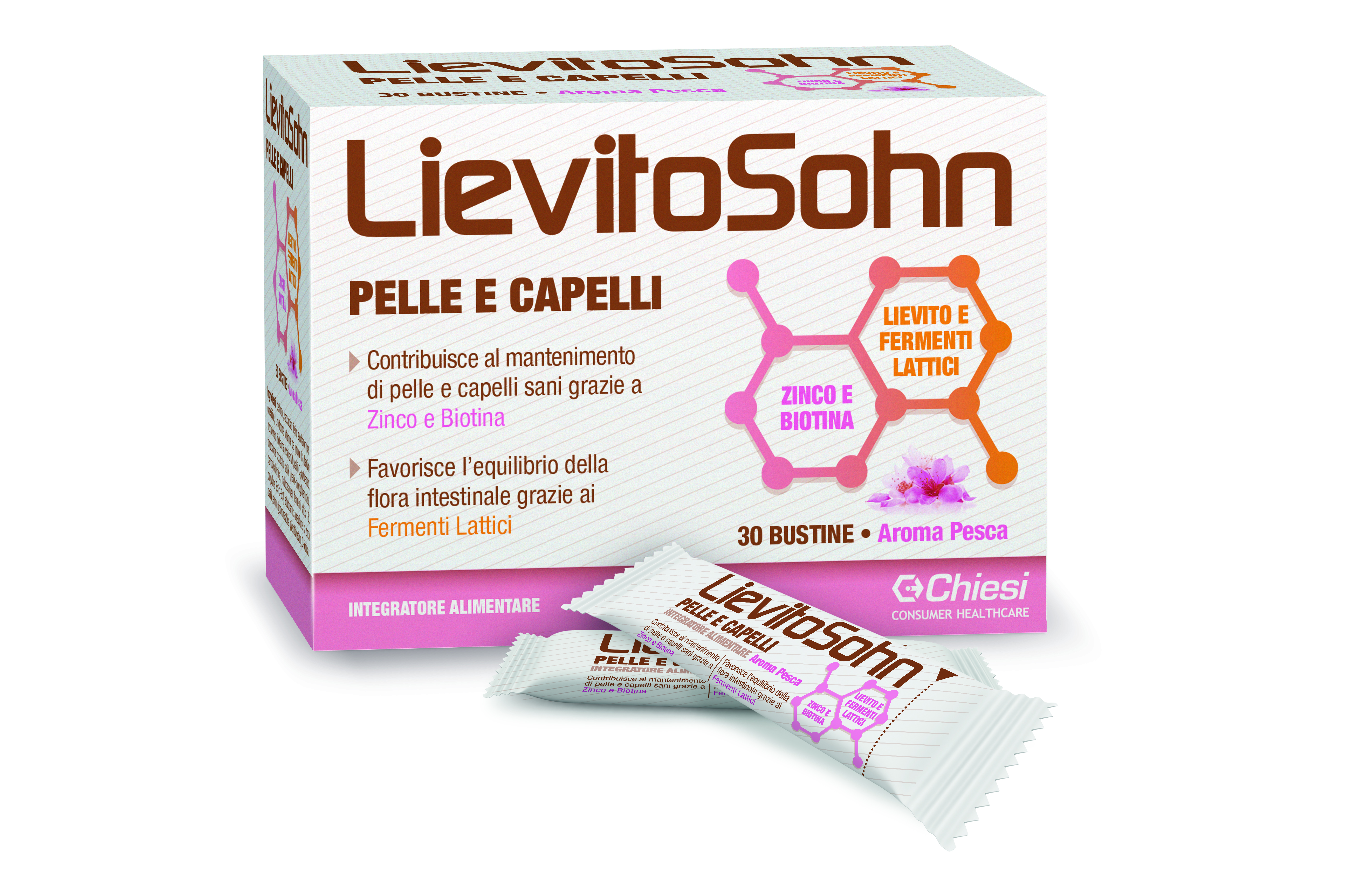 Immagine della confezione di Lievitosohn buste, integratore di Chiesi Farmaceutici S.p.A.